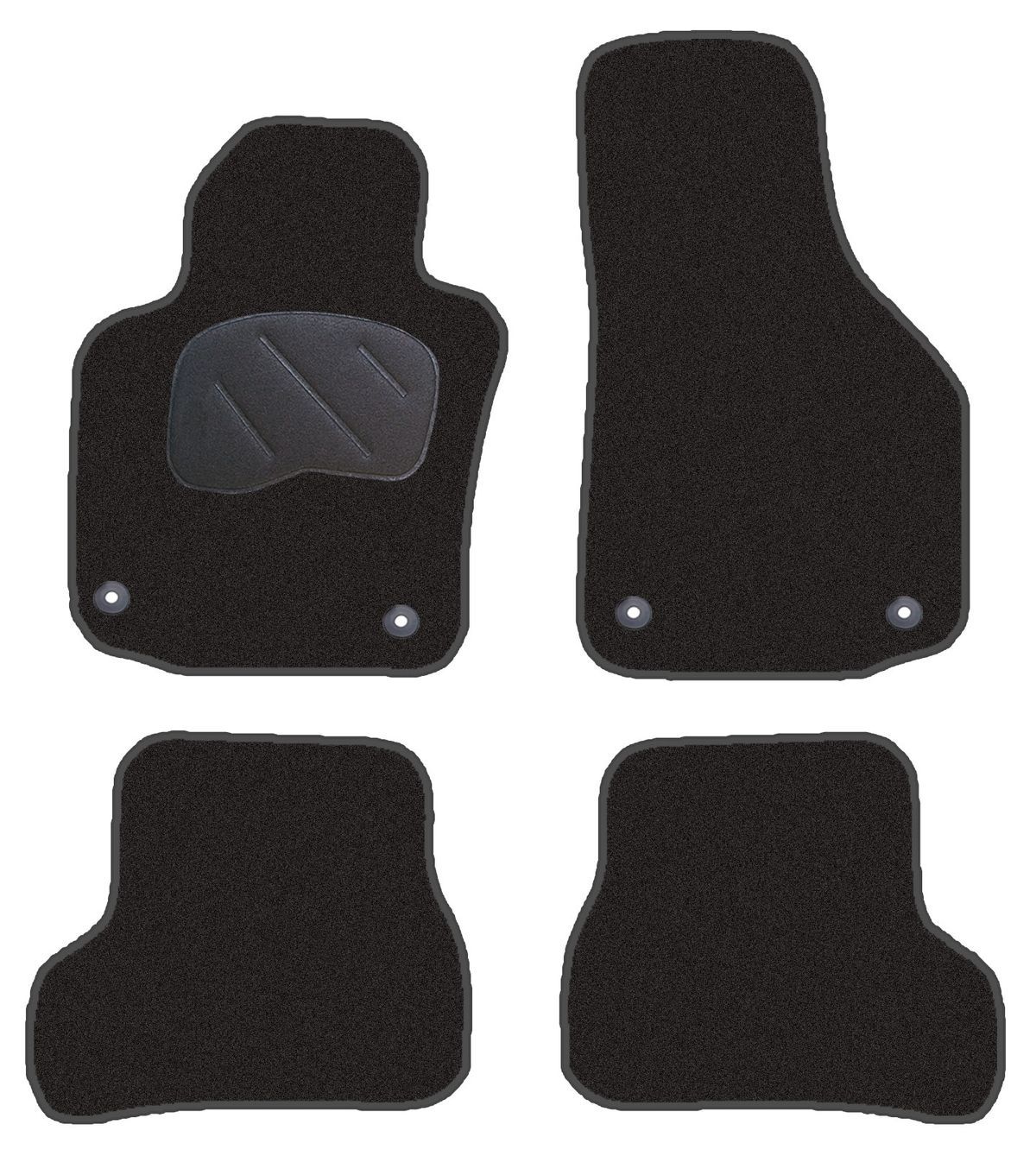 JGO. ALFOMBRAS DIAMOND JASPEADA MOD. SKODA OCTAVIA (11/04-) con fijación