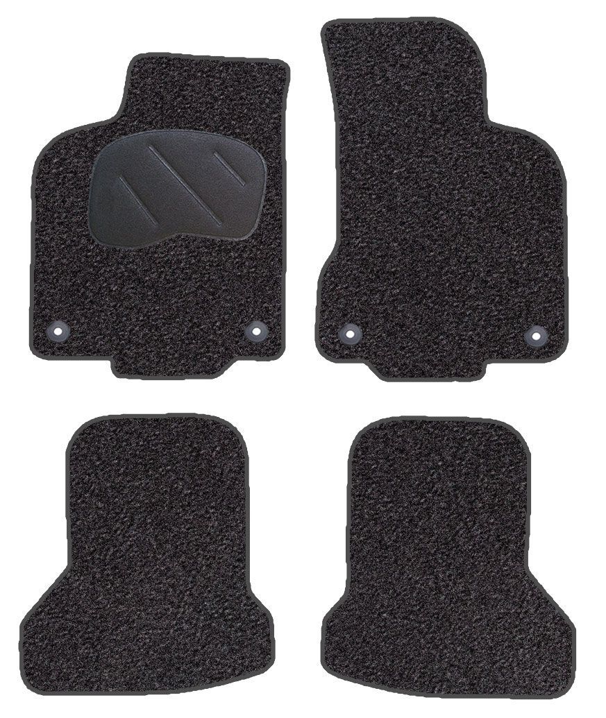 JGO. ALFOMBRAS DIAMOND JASPEADA MOD. VOLKSWAGEN POLO  (7/94-10/01) con fijación específica botón - 2