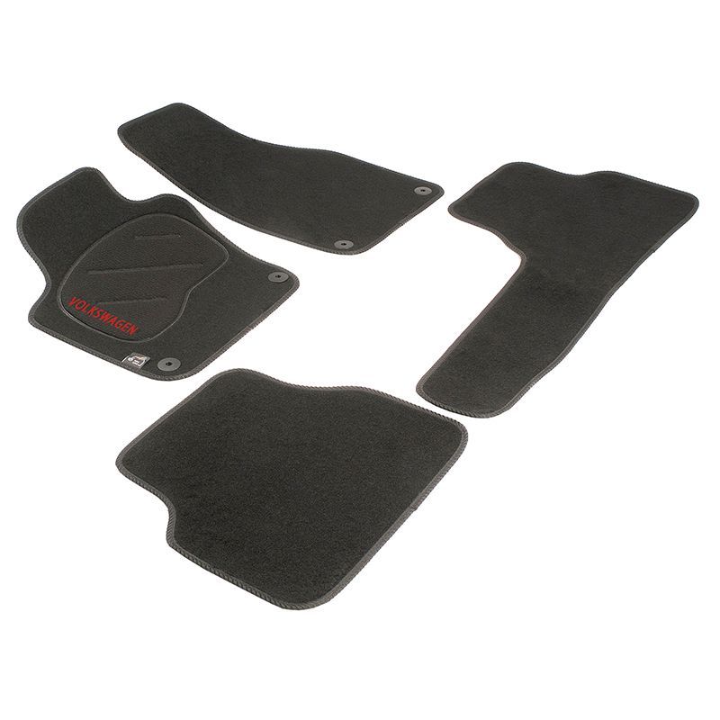 JGO. ALFOMBRAS DIAMOND JASPEADA MOD. VOLKSWAGEN TIGUAN con fijación específica botón - 2 piloto y 2