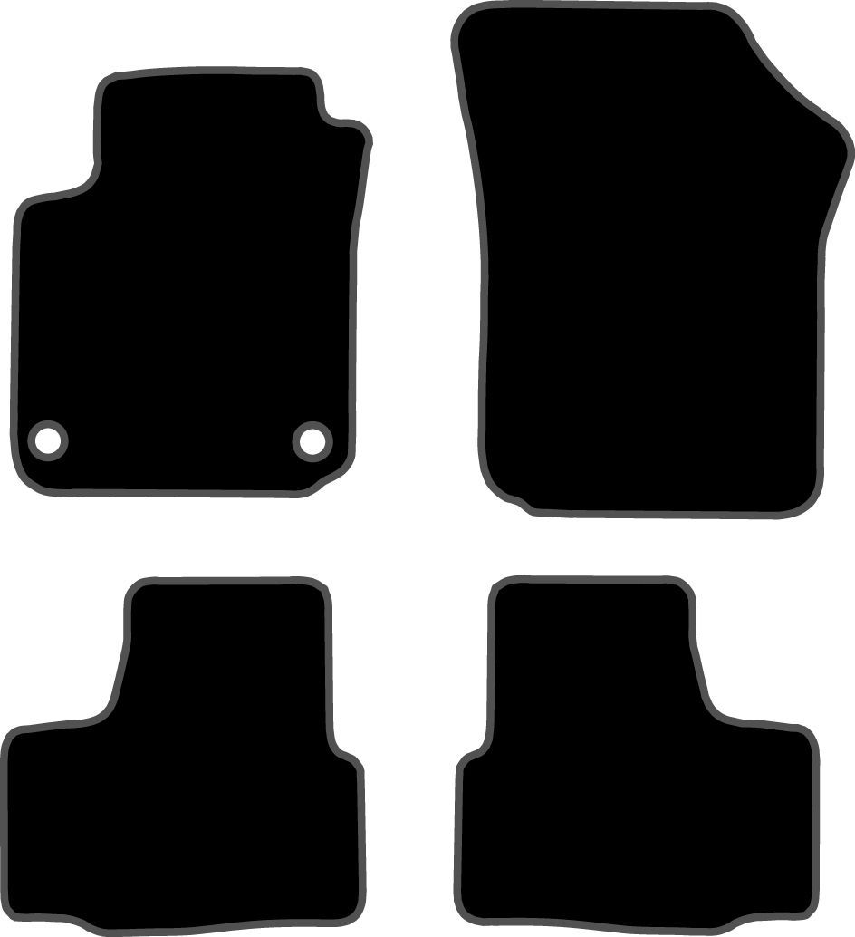 JGO. ALFOMBRAS DIAMOND JASPEADA MOD.  VOLKSWAGEN UP con fijación específica botón - 2 piloto