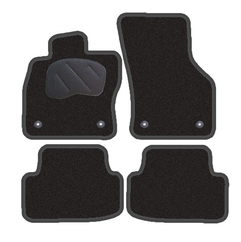 JGO. ALFOMBRAS DIAMOND NEGRA MOD.  A3 ( 12- ) / SPORT BACK con fijación
