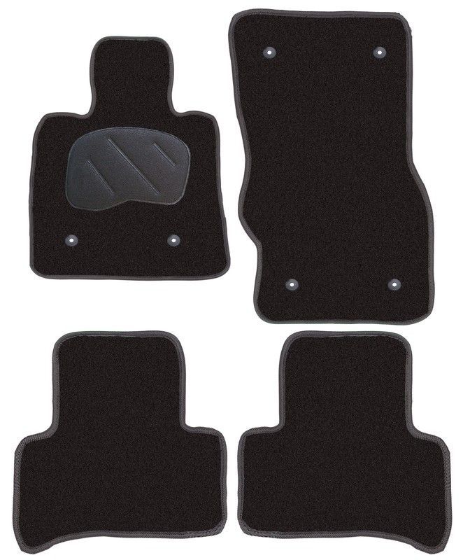 JGO. ALFOMBRAS DIAMOND NEGRA MOD.  ALFA ROMEO STELVIO (2017-) 2F - 2P+4COP