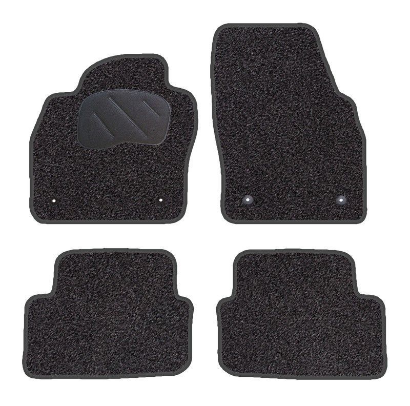 JGO. ALFOMBRAS DIAMOND NEGRA MOD. AUDI A-1 (II / GB) 2018- 2F - 2P+2COP