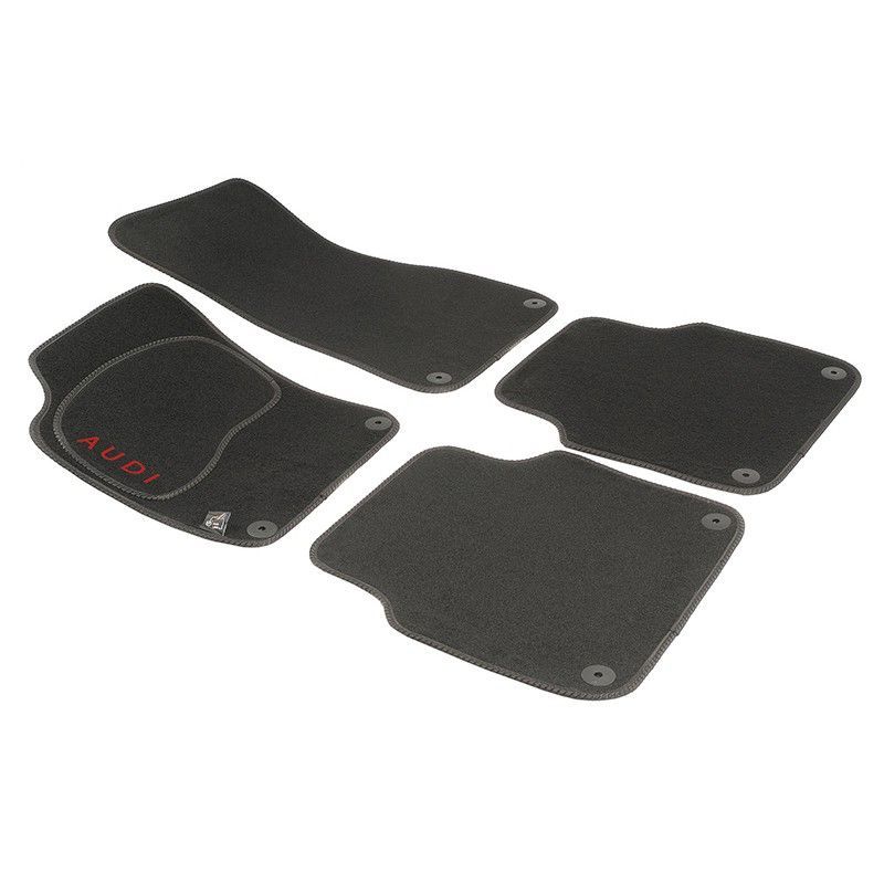 JGO. ALFOMBRAS DIAMOND NEGRA MOD. AUDI A-8 (02-10) 2 PIL. 2 COP.