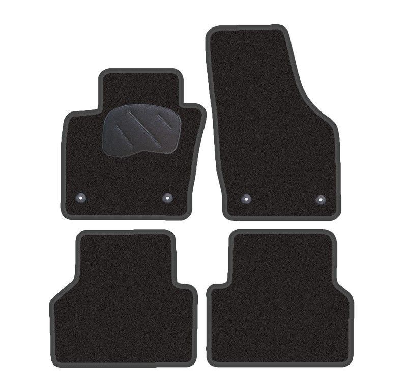 JGO. ALFOMBRAS DIAMOND NEGRA MOD. AUDI Q3 con fijación específica botón - 2