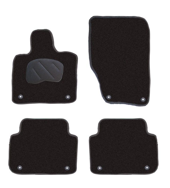 JGO. ALFOMBRAS DIAMOND NEGRA MOD. AUDI Q7 con fijación específica botón - 2