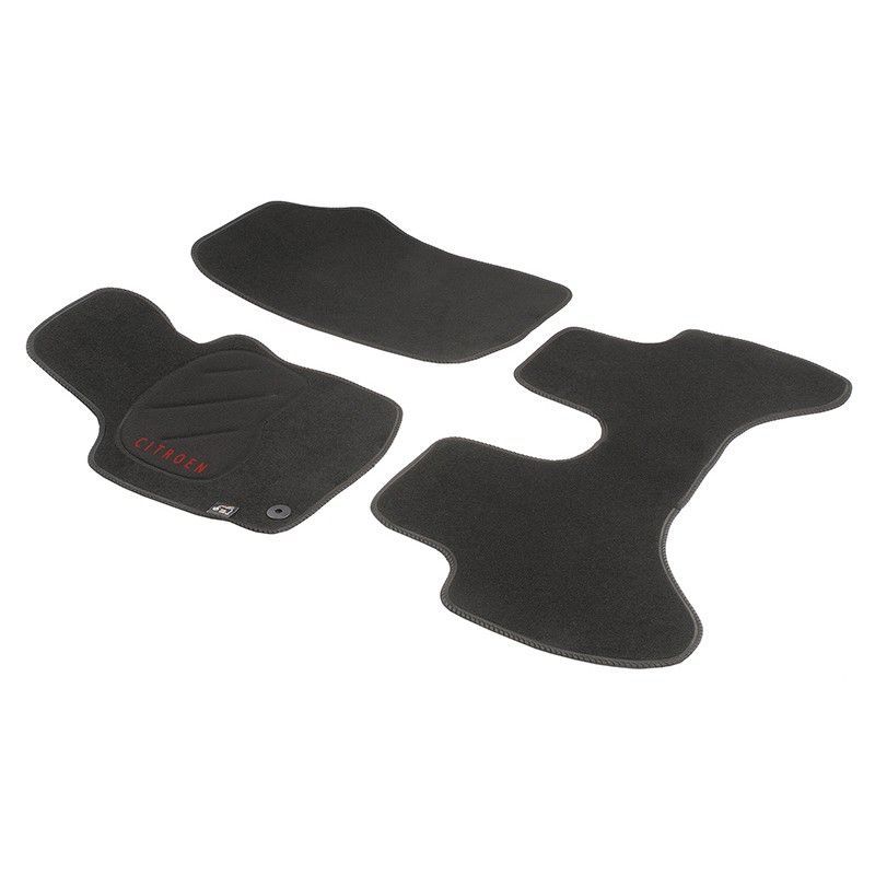 JGO. ALFOMBRAS DIAMOND NEGRA MOD. CITROËN C1  (03-) con fijación específica