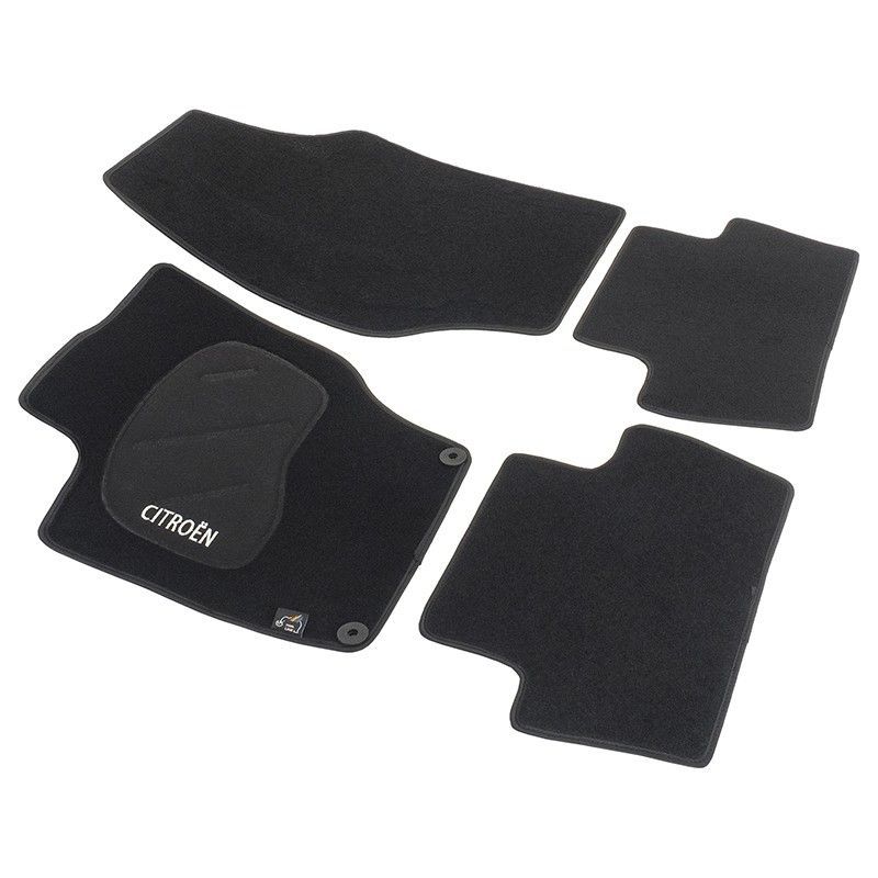 JGO. ALFOMBRAS DIAMOND NEGRA MOD. CITROËN C4 (10-) con fijación específica
