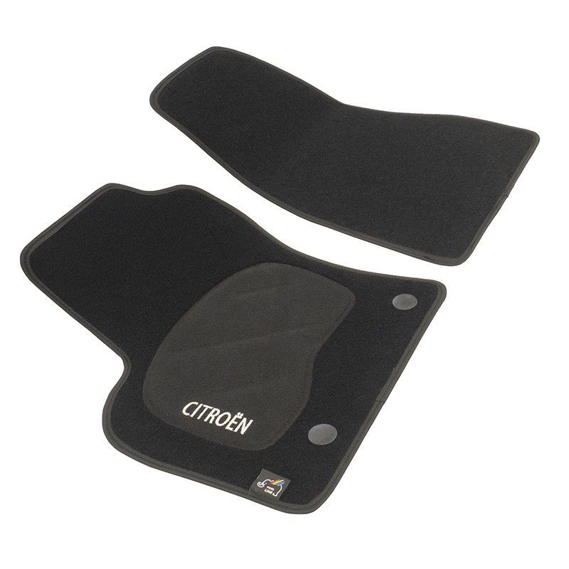 JGO. ALFOMBRAS DIAMOND NEGRA MOD. CITROËN NEMO (08-) con fijación específica