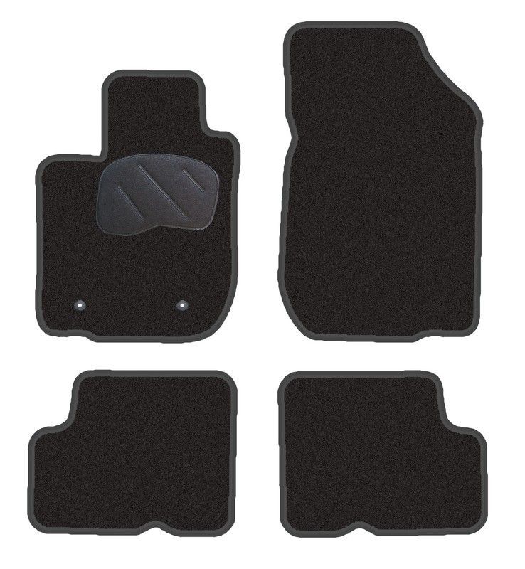 JGO. ALFOMBRAS DIAMOND NEGRA MOD. DACIA LOGAN II (2012-) 2F - 2P