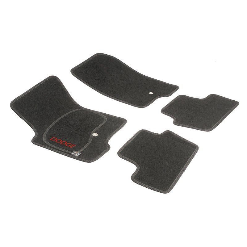 JGO. ALFOMBRAS DIAMOND NEGRA MOD. DODGE CALIBER (07-) con fijación ollao para