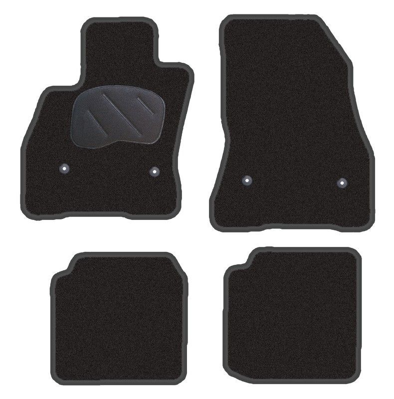 JGO. ALFOMBRAS DIAMOND NEGRA MOD. FIAT 500 L ( 12- ) con fijación específica