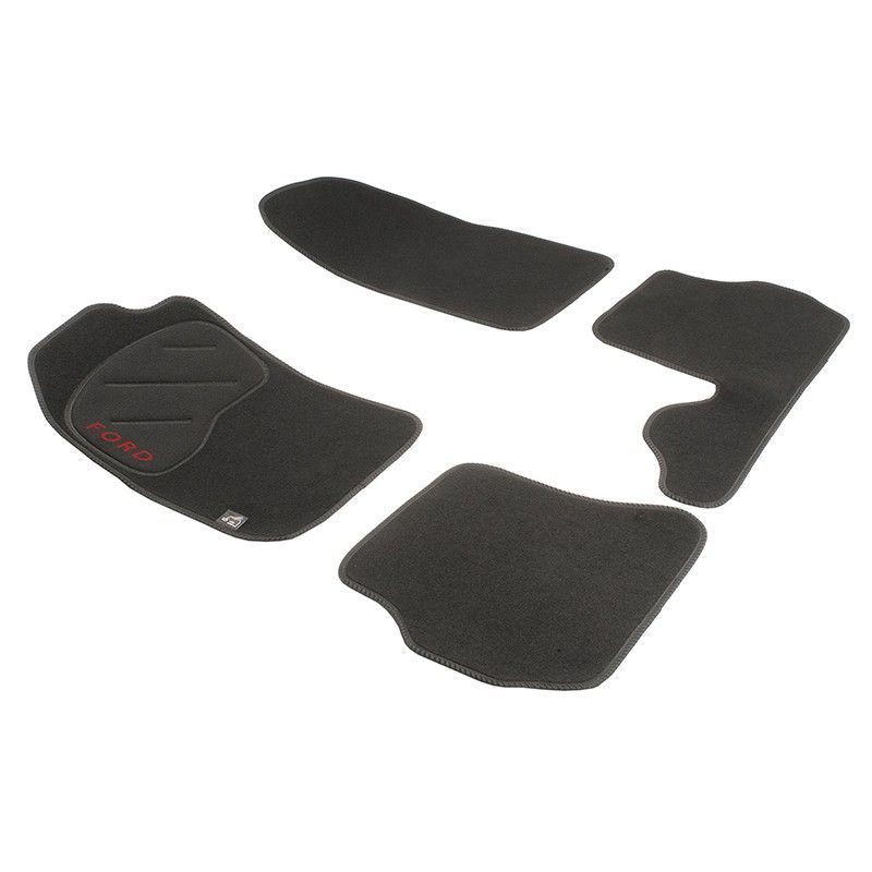 JGO. ALFOMBRAS DIAMOND NEGRA MOD. FORD FIESTA / FUSION  (10/02-)