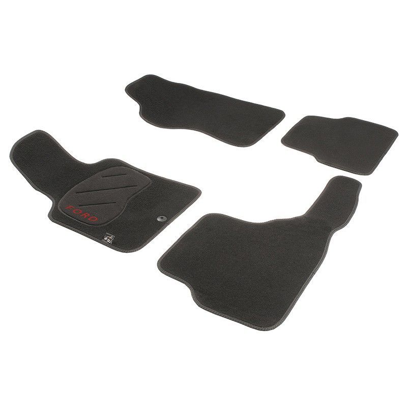 JGO. ALFOMBRAS DIAMOND NEGRA MOD. FORD FOCUS (98-01) con fijación universal