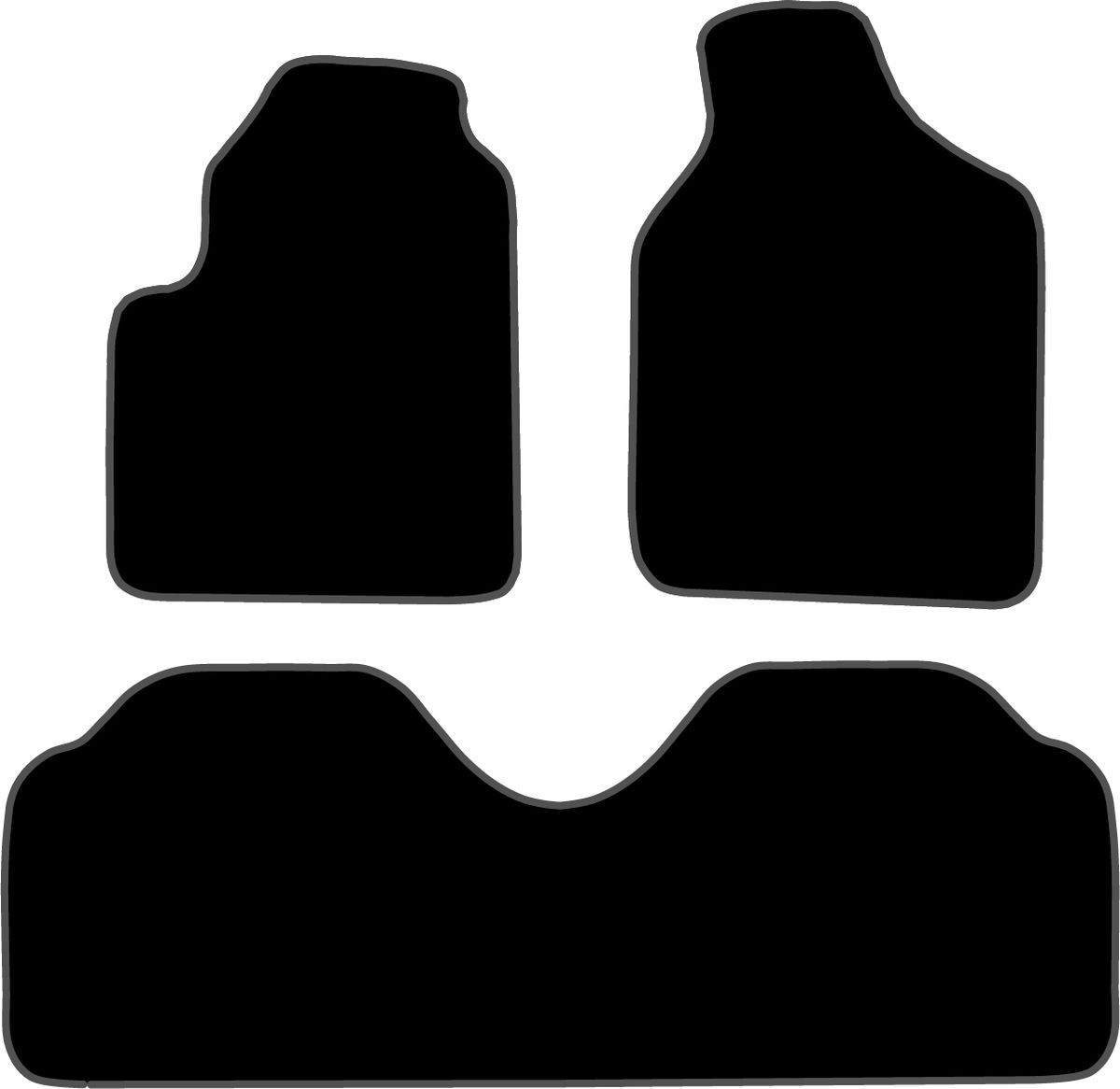 JGO. ALFOMBRAS DIAMOND NEGRA MOD. FORD GALAXY (95-06)