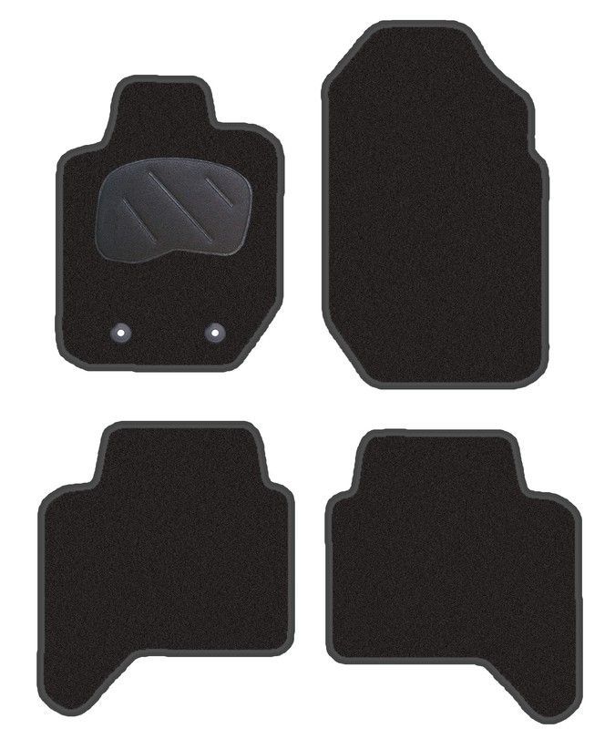 JGO. ALFOMBRAS DIAMOND NEGRA MOD. FORD RANGER (11-15) 2F - 2P