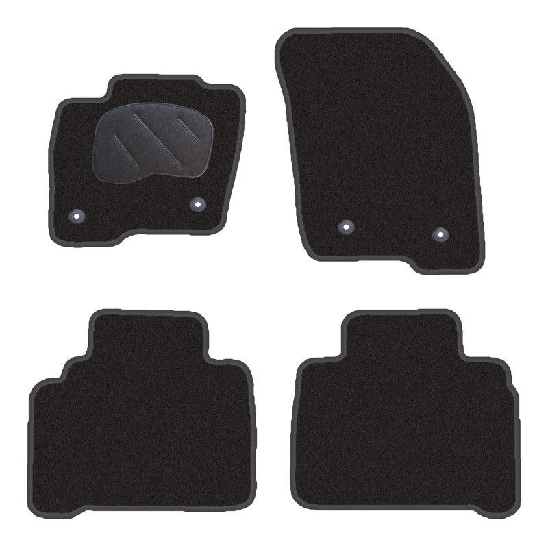 JGO.ALFOMBRAS DIAMOND NEGRA MOD.  FORD S-MAX II ( 15- ) ANCLAJE 2 PIL.  2 COP.