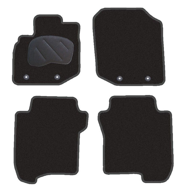 JGO. ALFOMBRAS DIAMOND NEGRA MOD.  HONDA JAZZ (08)