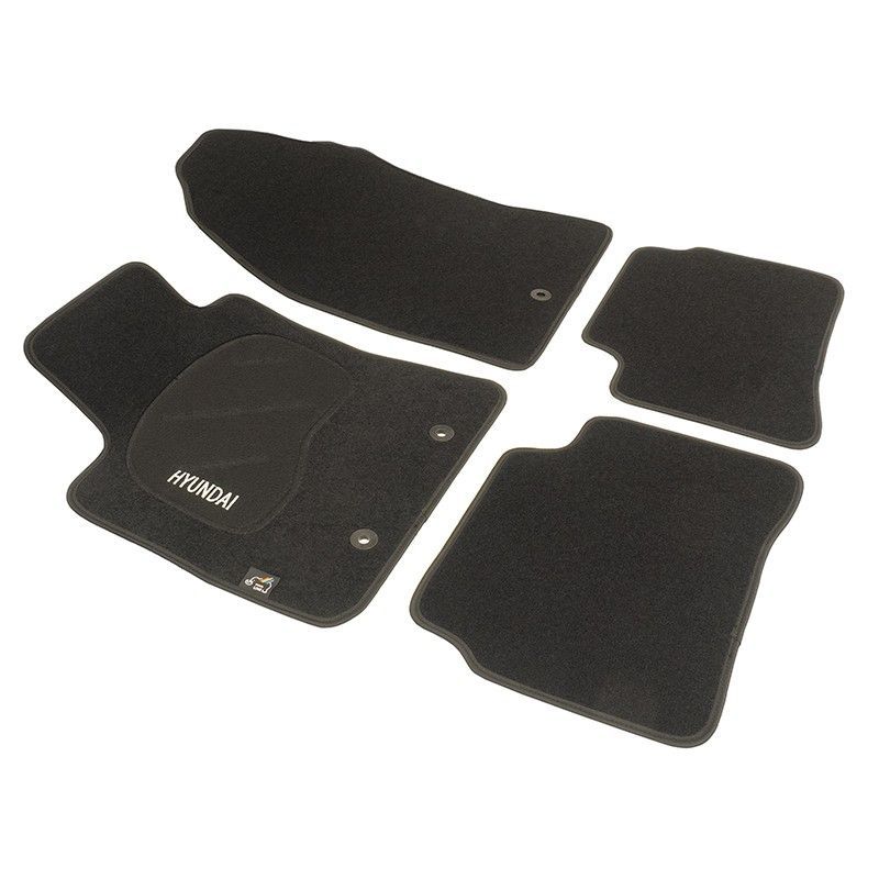 JGO. ALFOMBRAS DIAMOND NEGRA MOD. HYUNDAI i10 (II/BA) (2013-) 2F - 2P+1C