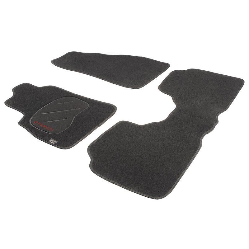 JGO. ALFOMBRAS DIAMOND NEGRA MOD. HYUNDAI SANTA FE (01-06)