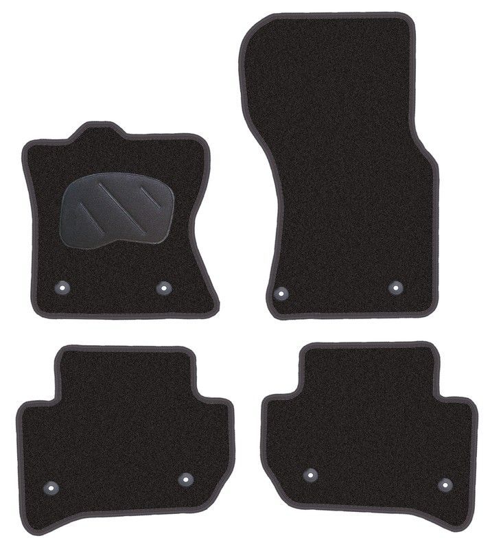 JGO. ALFOMBRAS DIAMOND NEGRA MOD.  JAGUAR F-PACE (16-) 2F - 2P+2C+4T