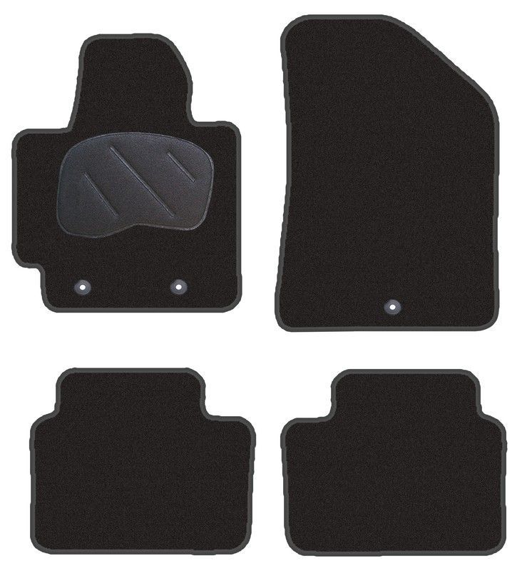 JGO. ALFOMBRAS DIAMOND NEGRA MOD. KIA SOUL II ( 14- )