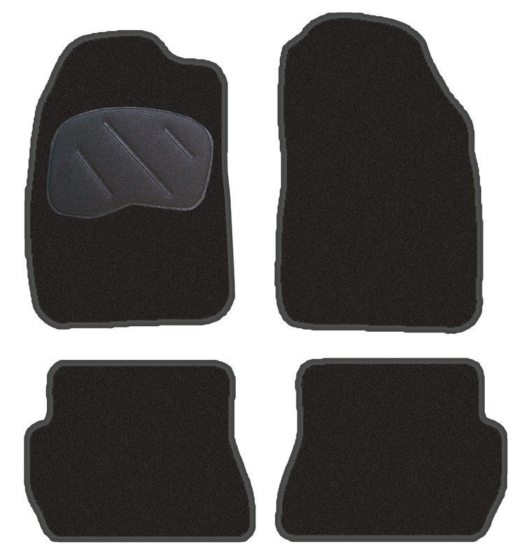 JGO. ALFOMBRAS DIAMOND NEGRA MOD. MAZDA 2 (-06)