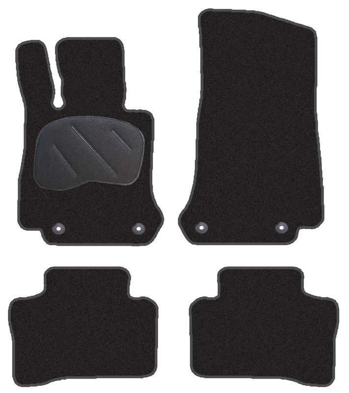 JGO. ALFOMBRAS DIAMOND NEGRA MOD. MERCEDES CLASE GLC  X253 5P (15-) 2F - 2P+2C