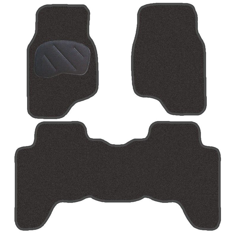 JGO. ALFOMBRAS DIAMOND NEGRA MOD. MITSUBISHI MONTERO C/L  2ª SERIE (91-00)