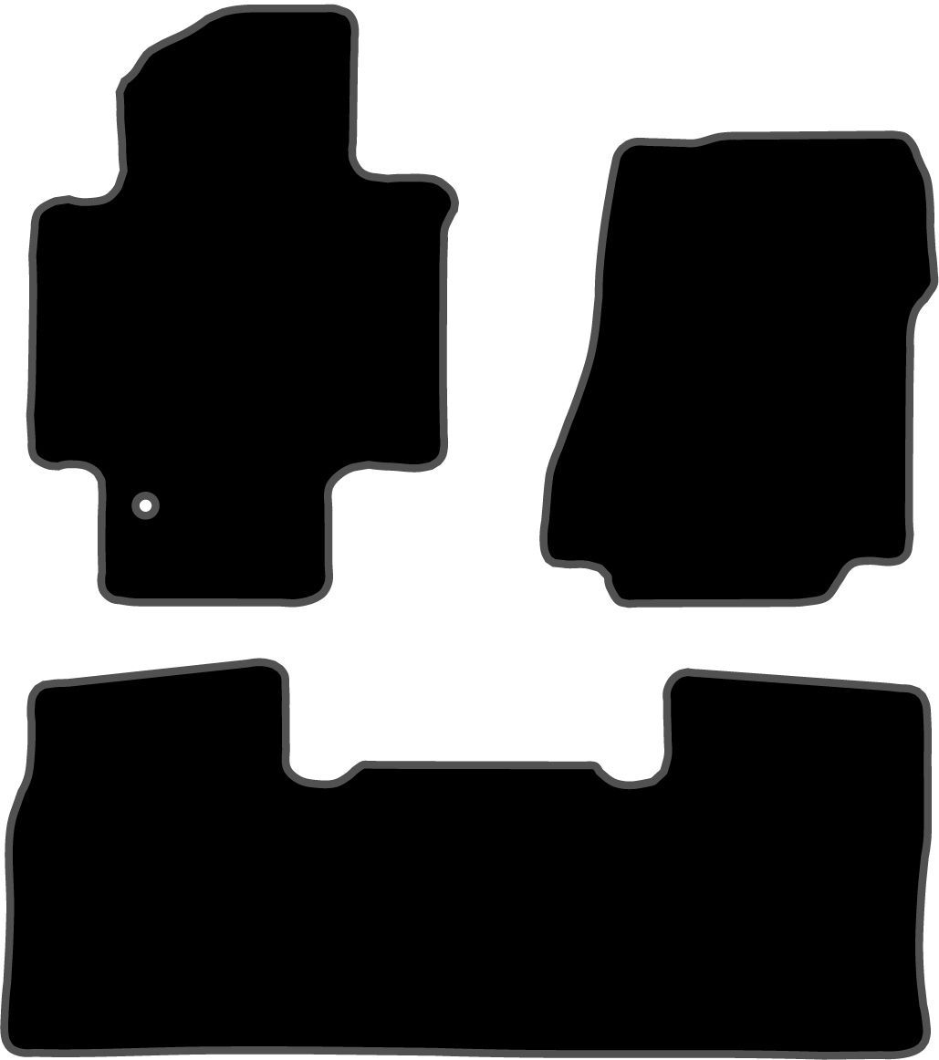 JGO. ALFOMBRAS DIAMOND NEGRA MOD. NISSAN NV200 (09-) 2FP