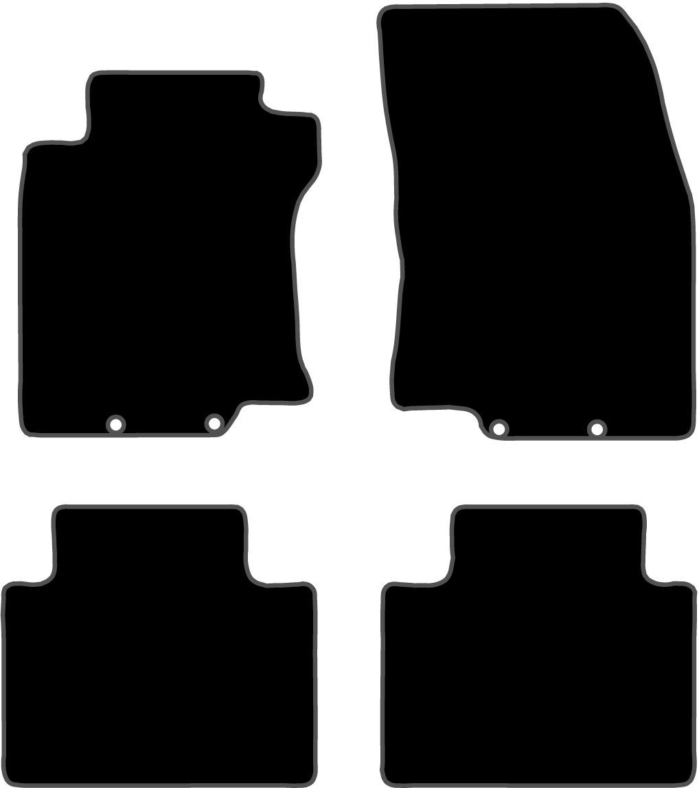 JGO. ALFOMBRAS DIAMOND NEGRA MOD. NISSAN X-TRAIL T32 ( 14- )