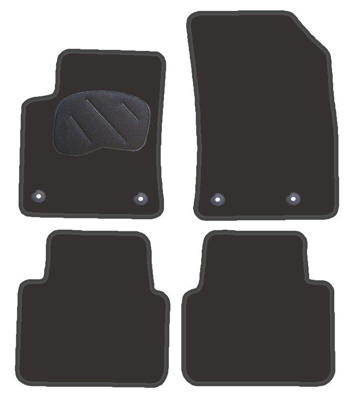 JGO. ALFOMBRAS DIAMOND NEGRA MOD. OPEL CORSSLAND (2021-) 2F - 2P+2C