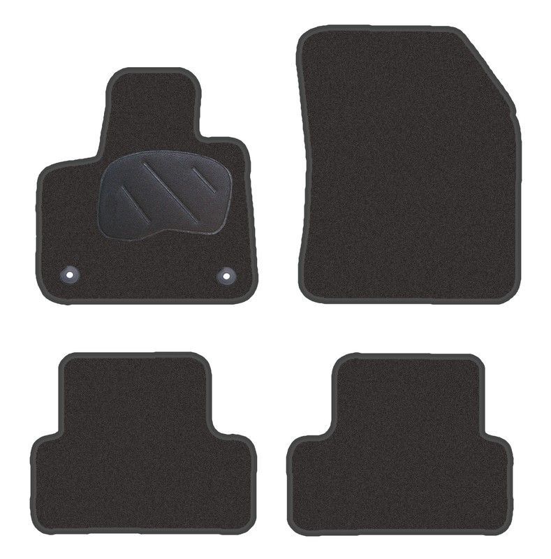 JGO. ALFOMBRAS DIAMOND NEGRA MOD. OPEL GRANDLAND X ( 17- ) 2F - 2P