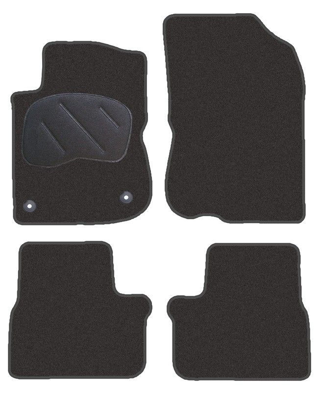 JGO. ALFOMBRAS DIAMOND NEGRA MOD. PEUGEOT 208 con fijación específica botón - 2