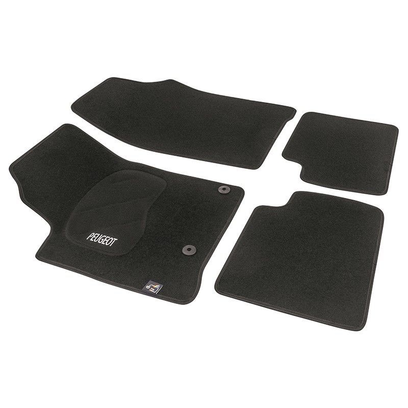 JGO. ALFOMBRAS DIAMOND NEGRA MOD. PEUGEOT PARTNER ( 96 -08 ) con fijación
