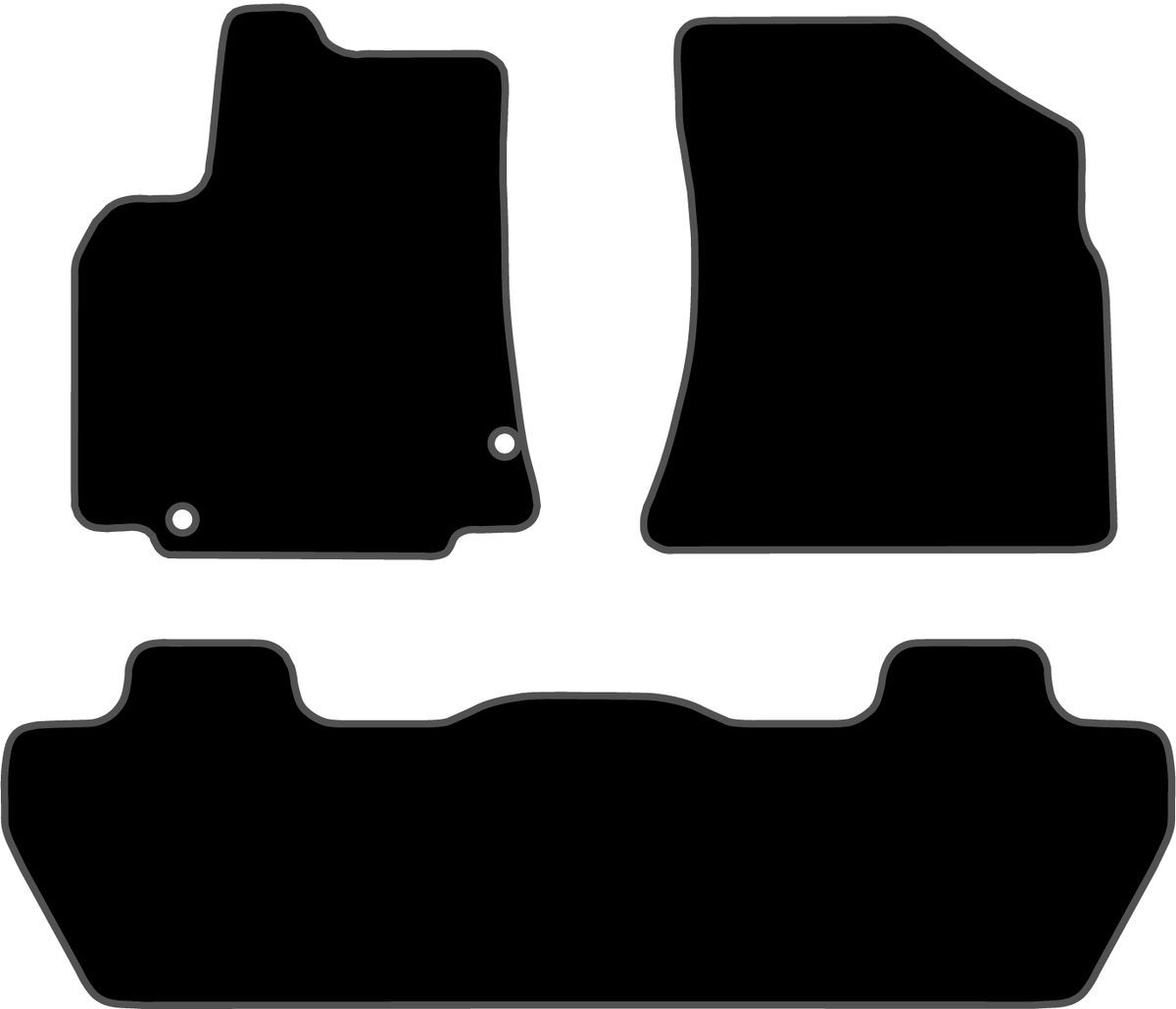 JGO. ALFOMBRAS DIAMOND NEGRA MOD. PEUGEOT PARTNER TEPEE (08)