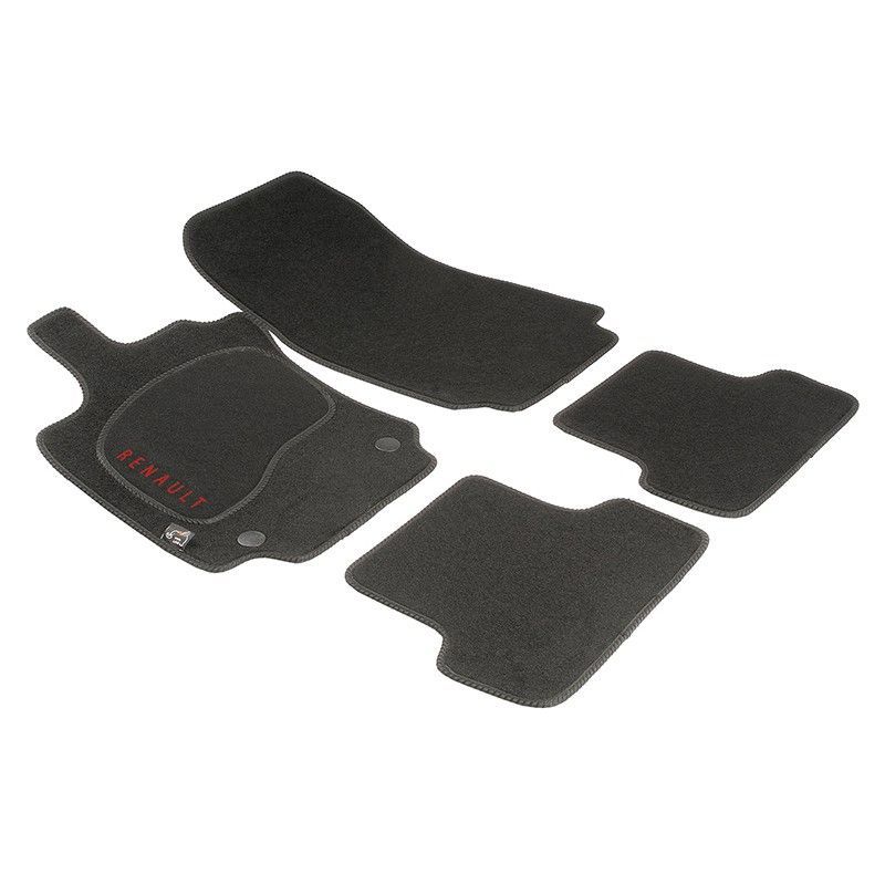 JGO. ALFOMBRAS DIAMOND NEGRA MOD. RENAULT CLIO IV ( 12- ) con fijación