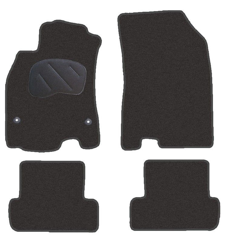 JGO. ALFOMBRAS DIAMOND NEGRA MOD. RENAULT FLUENCE (10-) con fijación