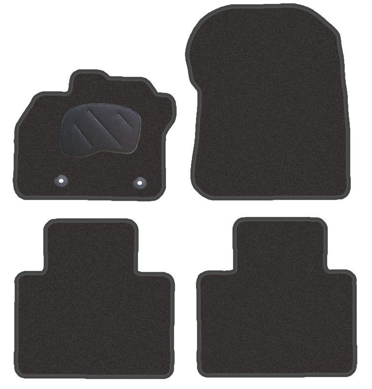 JGO. ALFOMBRAS DIAMOND NEGRA MOD. RENAULT ZOE (13-19) 2F - 2P