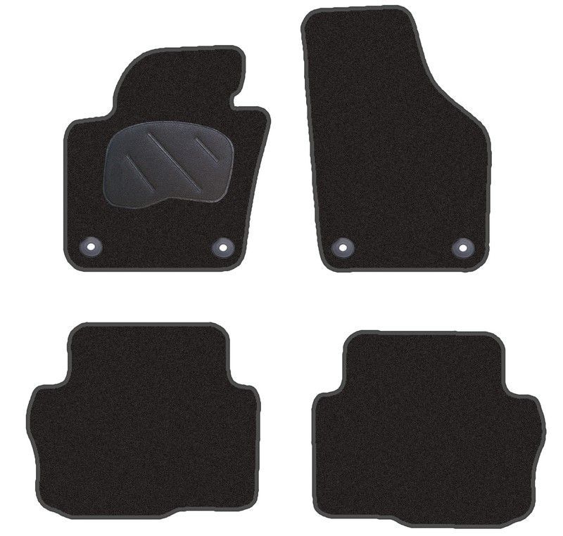 JGO. ALFOMBRAS DIAMOND NEGRA MOD. SEAT ALHAMBRA (10-) 5PL.  S/MALETERO