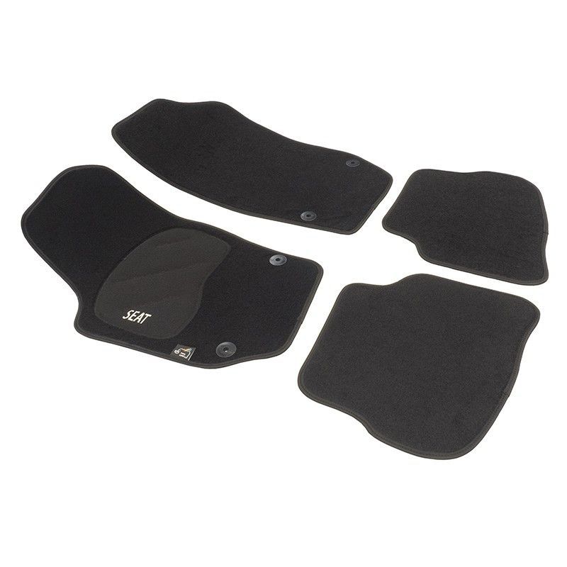 JGO. ALFOMBRAS DIAMOND NEGRA MOD. SEAT IBIZA - CORDOBA  (02-09) con