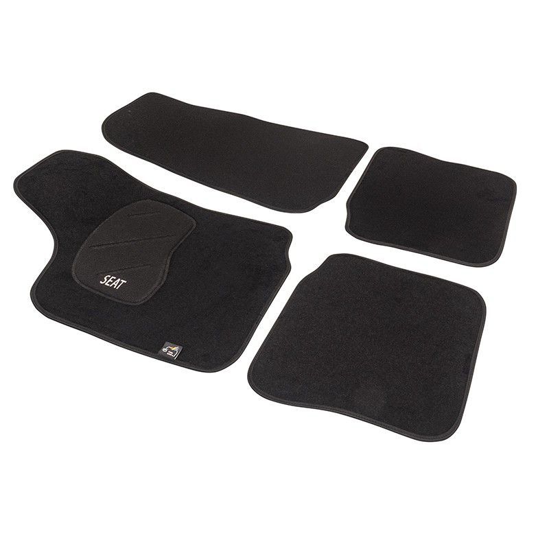 JGO. ALFOMBRAS DIAMOND NEGRA MOD. SEAT IBIZA - CORDOBA II (93-99)