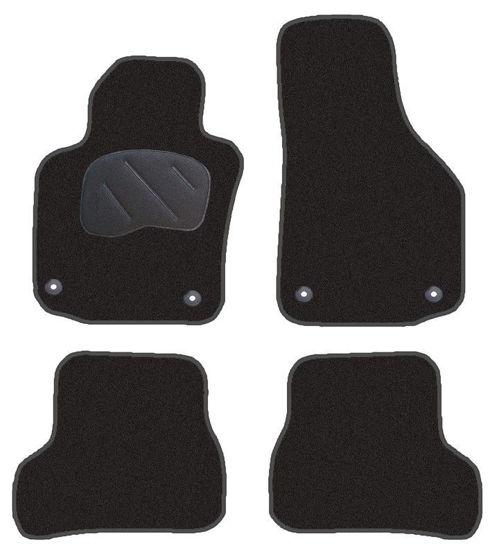 JGO. ALFOMBRAS DIAMOND NEGRA MOD. SKODA OCTAVIA (11/04-) con fijación
