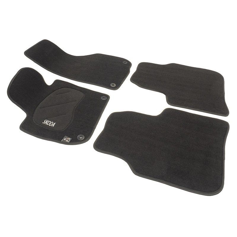 JGO. ALFOMBRAS DIAMOND NEGRA MOD. SKOODA SUPERB/ SUPERB COMBI (08-) con
