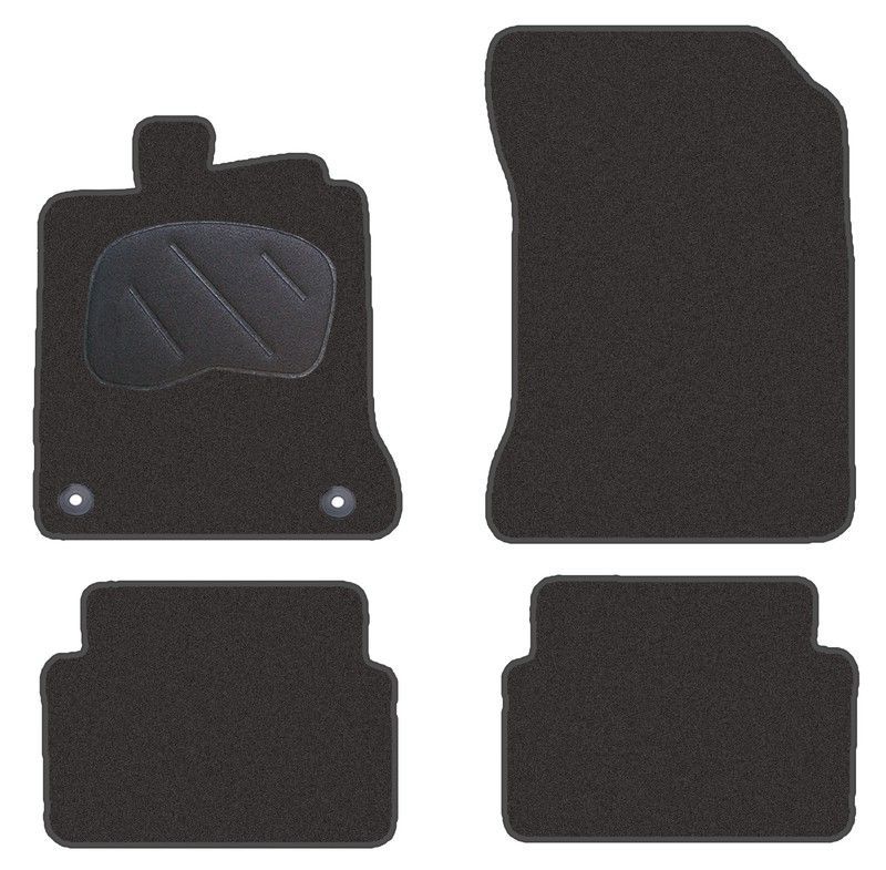 JGO. ALFOMBRAS DIAMONT NEGRA MOD. RENAULT LAGUNA III COUPE 08-12