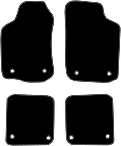 JGO.ALFOMBRAS "OFF ROAD" MOD.  AUDI A-2  (99-05) con fijación específica botón - 2