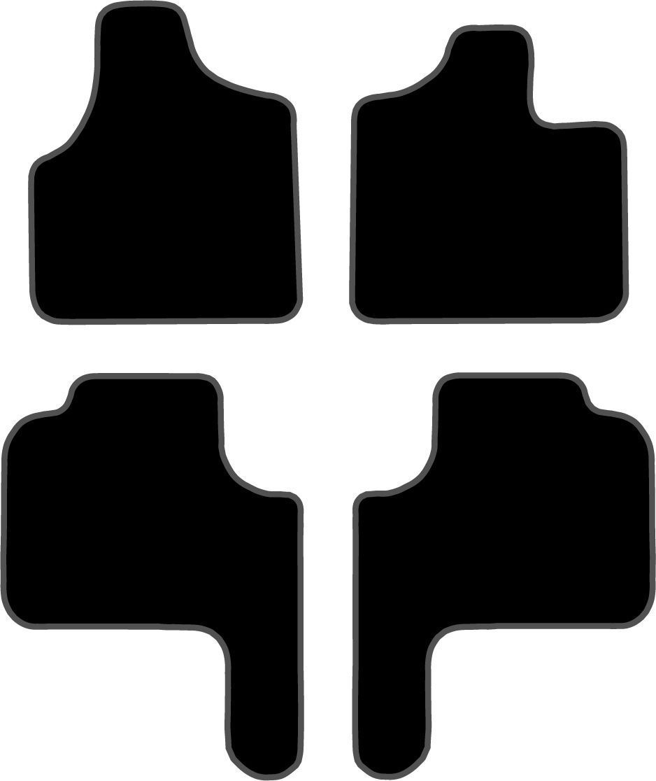 JGO.ALFOMBRAS "OFF ROAD" MOD.  CHRYSLER VOYAGER 1º Y 2º FILA (01-08)