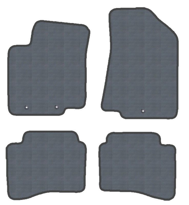 JGO.ALFOMBRAS "OFF ROAD" MOD.  KIA RIO ( 11-) con fijación ollao para gancho - 2