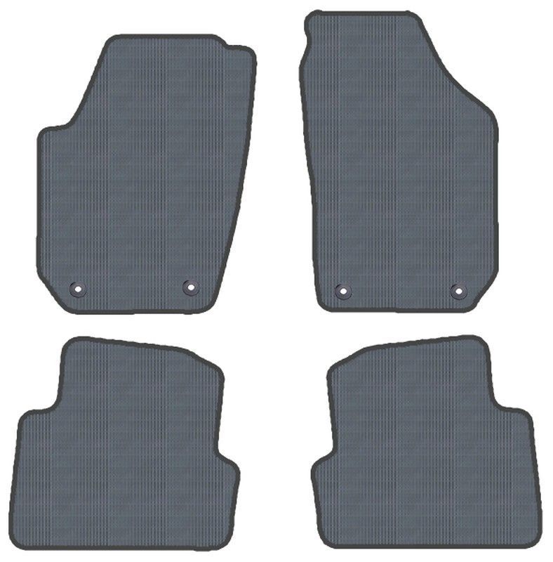 JGO.ALFOMBRAS "OFF ROAD" MOD.  SKODA FABIA (07-) con fijación universal rosca - 2