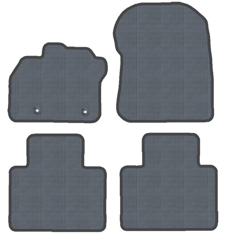 JGO. ALFOMBRAS "OFF ROAD" NEGRA MOD. RENAULT ZOE (13-19) 2F - 2P